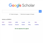 Articles et publications dans Google Scholar